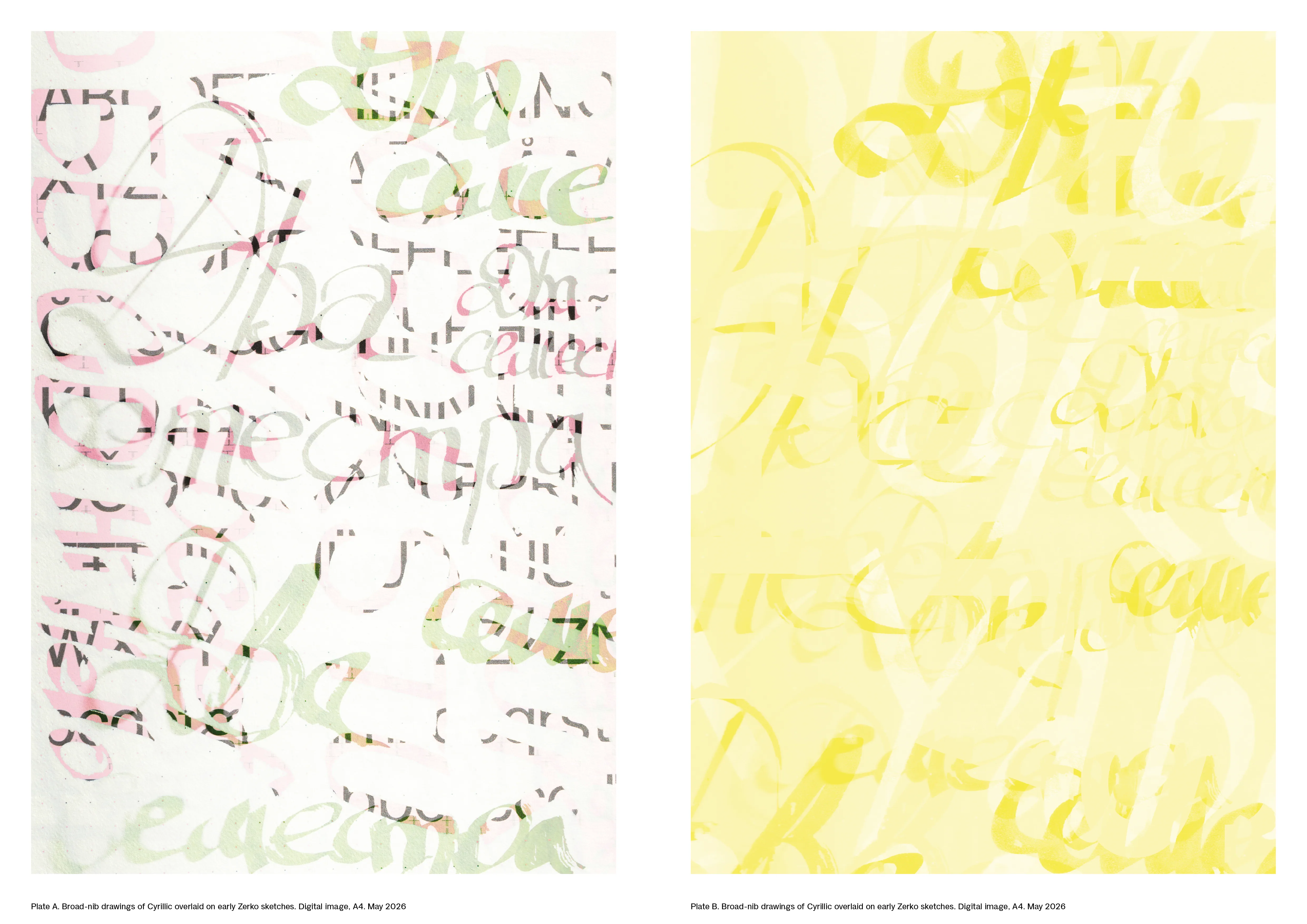 Spread from the Zerko Grotesk thesis.