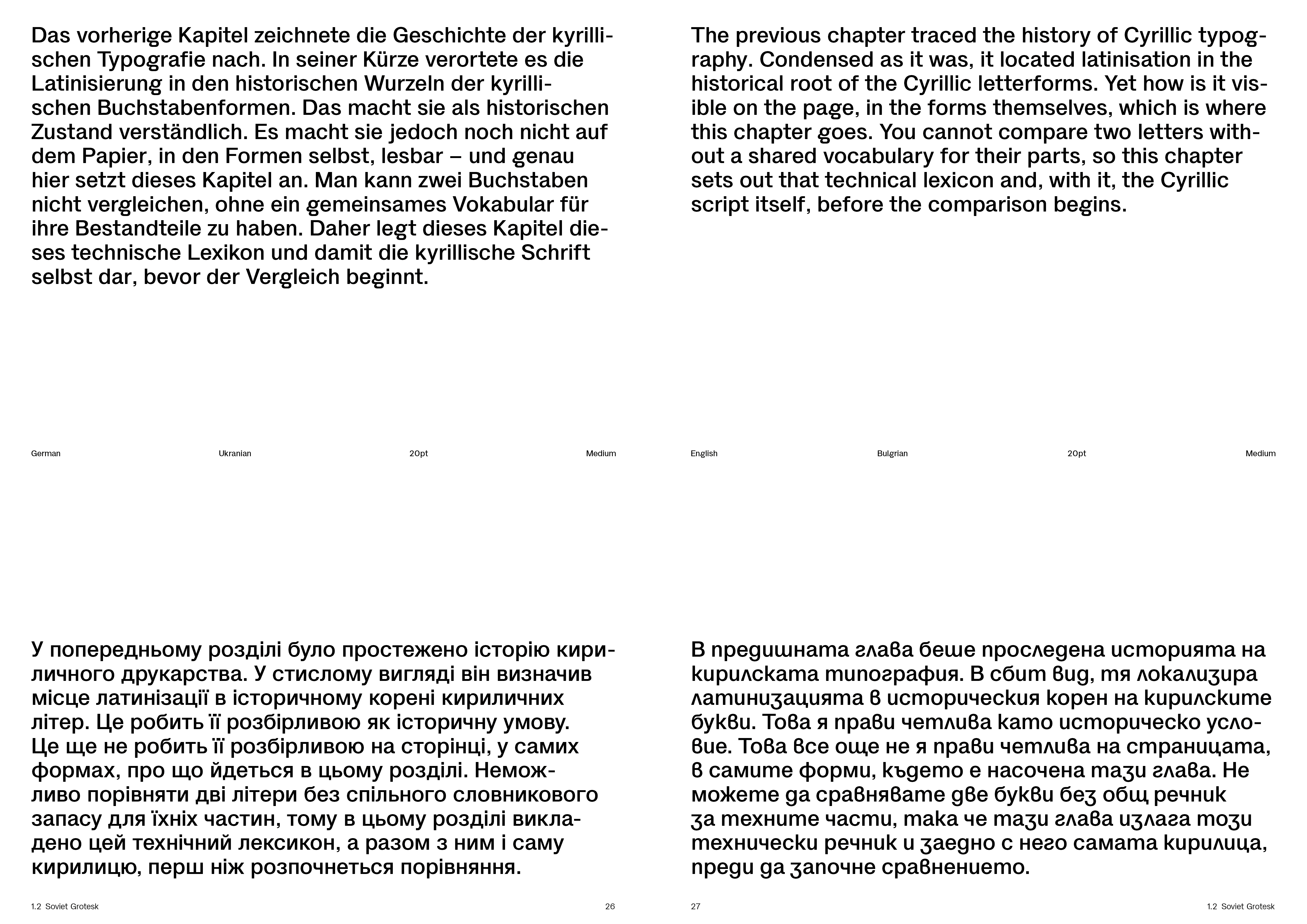 Spread from the Zerko Grotesk thesis.